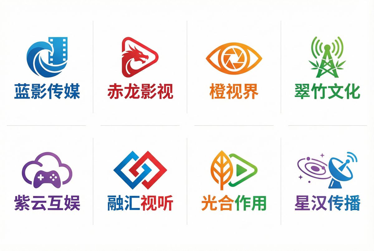 871c潘通色 - 合作影视品牌Logo墙